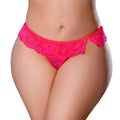 Get It Girl Flutter Thong (Diva Pink, Queen Size)