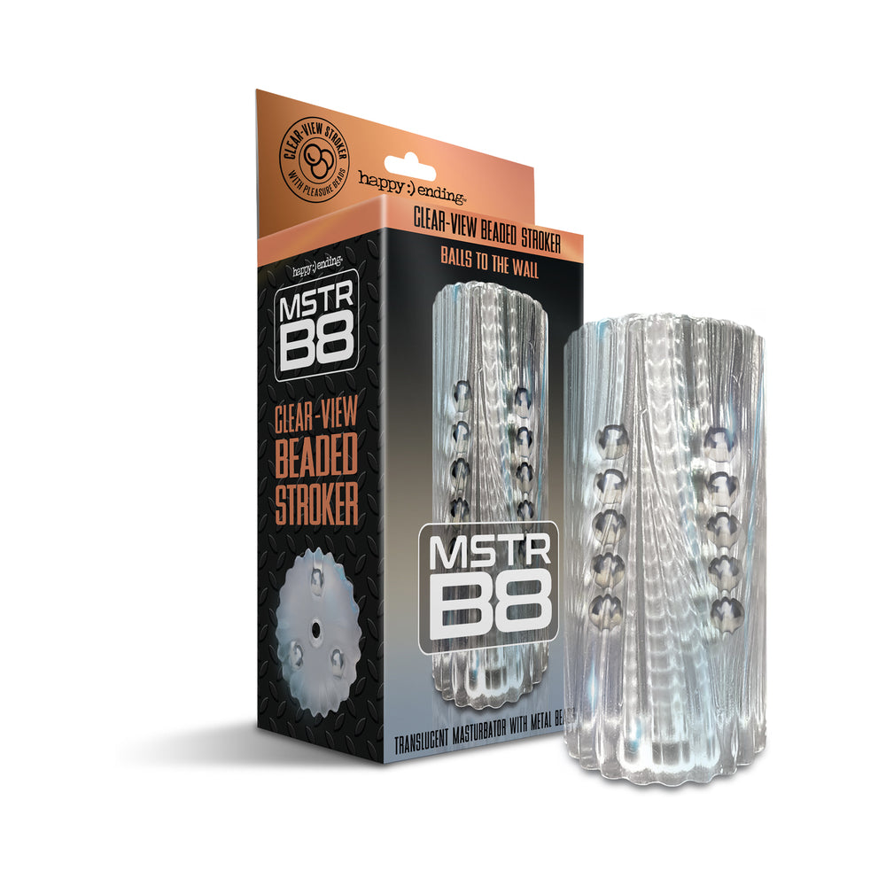 Clear-View Beaded Stroker Balls to the Wall