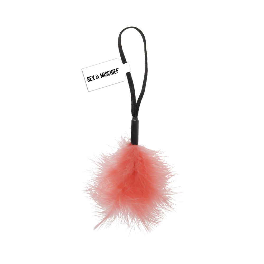Sex & Mischief Peaches 'n CreaMe Wrist Feather Tickler (Peach)