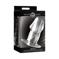 Clear Hollow Anal Plug Large