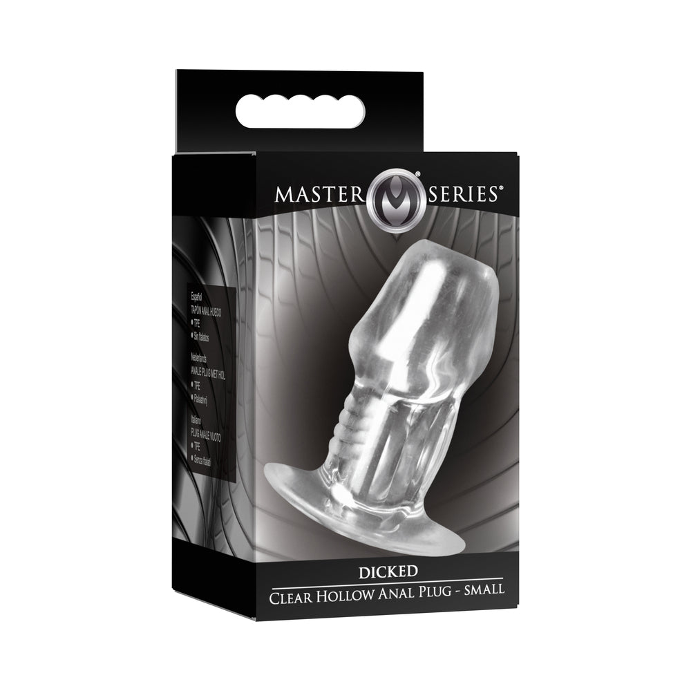 Clear Hollow Anal Plug (Small)