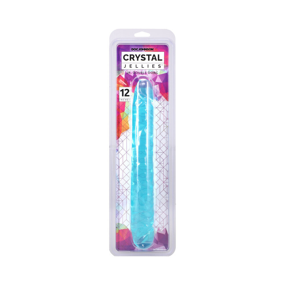 Crystal Jellies 12 " Jr. Double Dong Teal