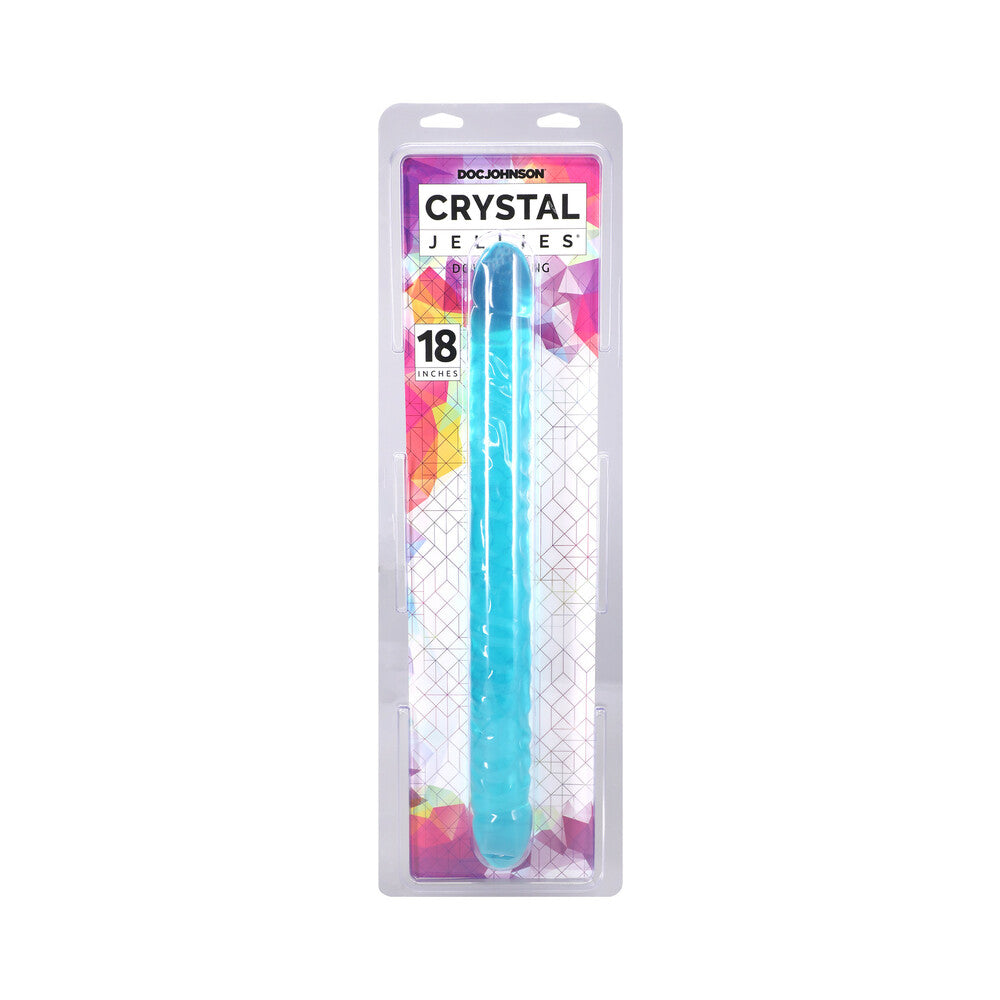 Crystal Jellies 18 " Double Dong Teal
