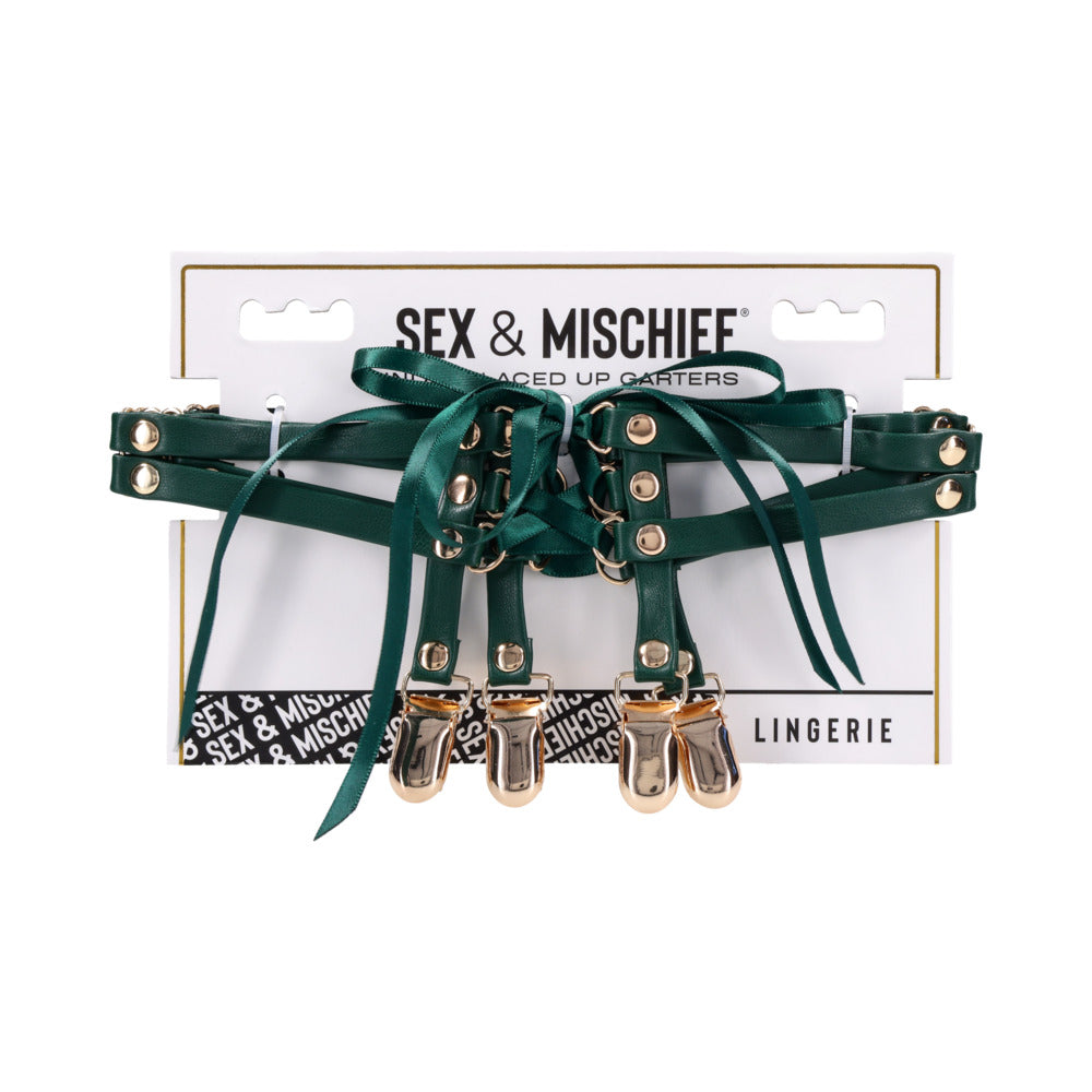 Sex & Mischief Indica Laced Up Garters