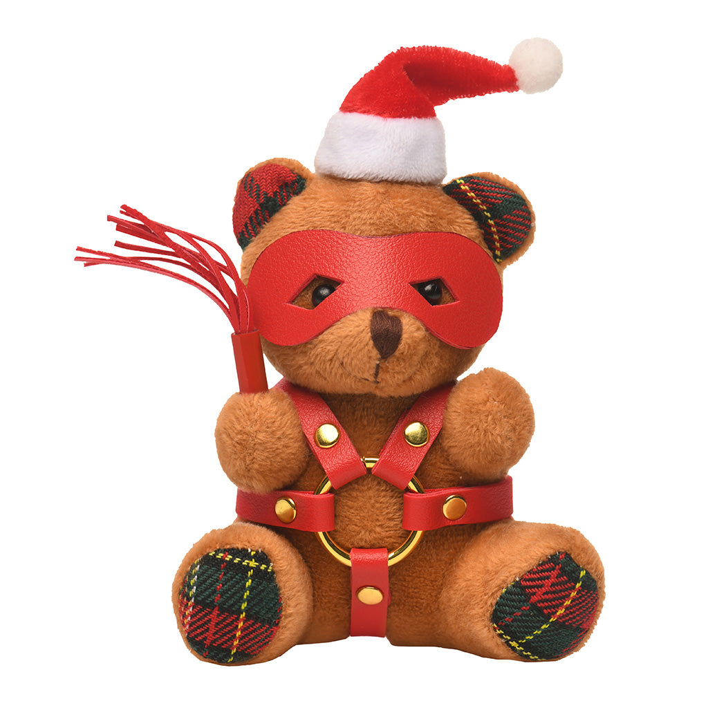 Holiday Bondage Bear Keychain (Brown)