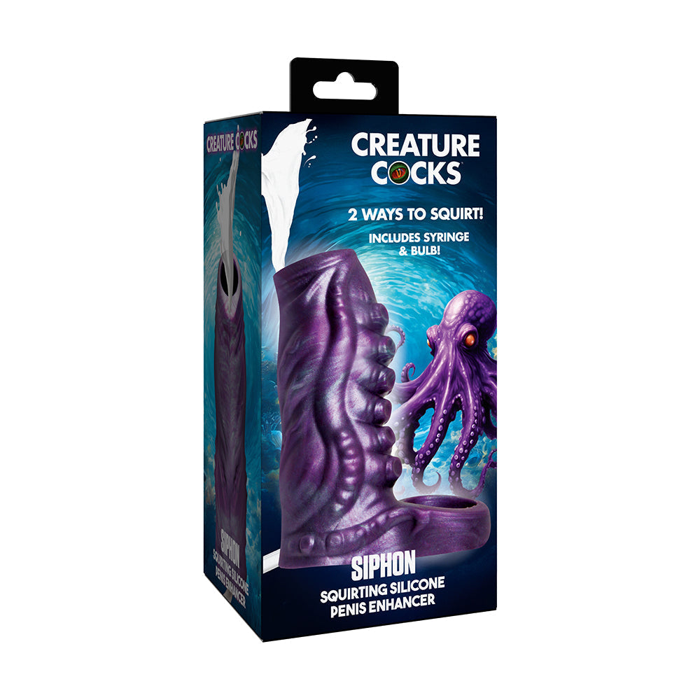 Siphon Tentacle Silicone Penis Enhancer (Purple)
