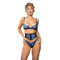 Radiance Sapphire Bra, Waspie with Busk Detail & G-String (L/XL)