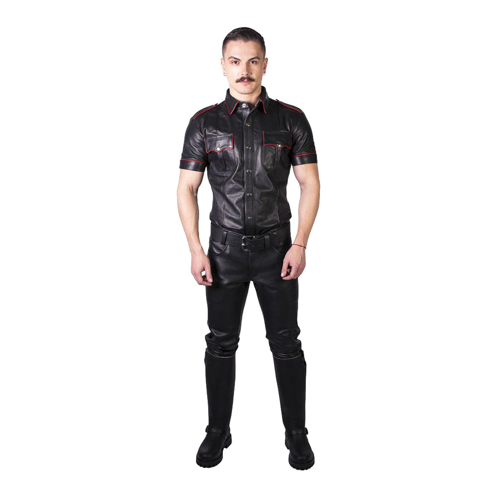 Prowler RED Leather Jeans Black 36 "