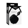 Fluffy Bunny Tail Silicone Plug (Black)