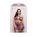 Vixen Focus On Me Cut-Out Halter Dress (Purple Wisteria) (Queen Size)