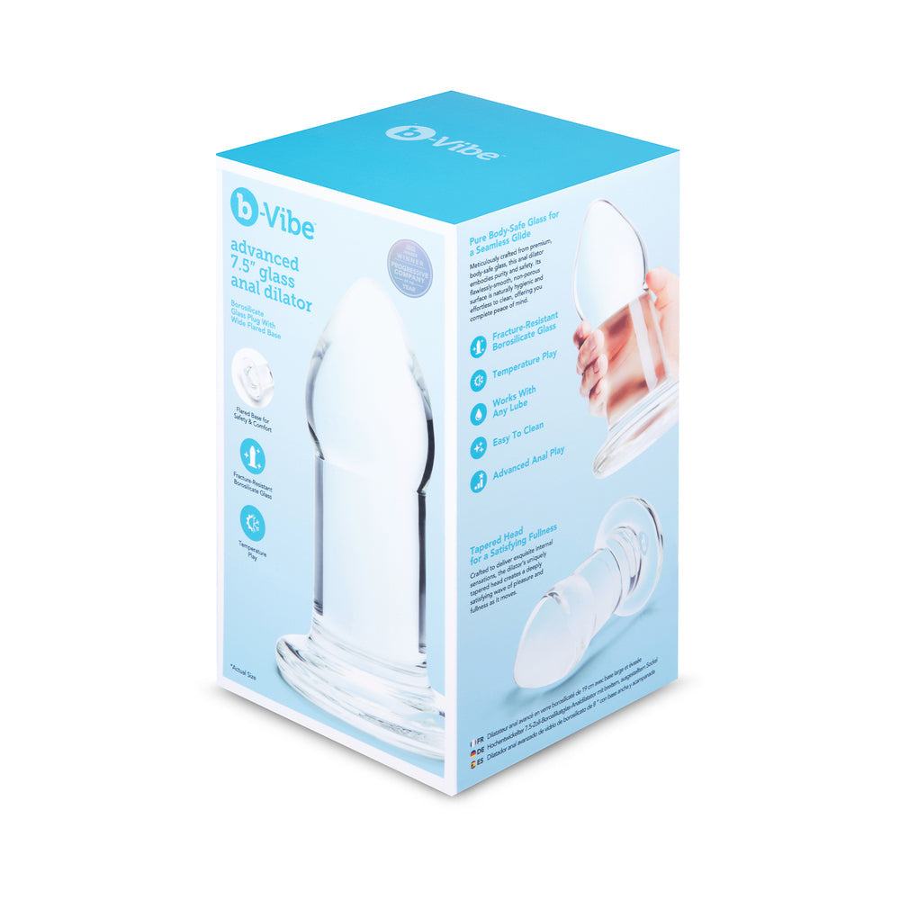 b-Vibe Advanced 7.5 " Glass Anal Dilator