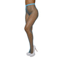 High-Waist Fence Net Pantyhose (Neon Blue) (O/S)