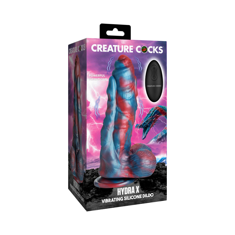 Hydra X Vibrating Silicone Dildo