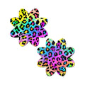 Pastease Rainbow Cheetah Leopard Print Petal Breast Pasties