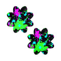 Pastease Vibrant Neon Paint Splatter Petal Breast Pasties