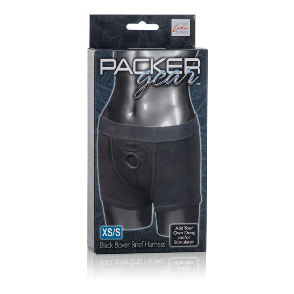 Packer Gear Boxer Brief Harness - Extra Small/Small - Black