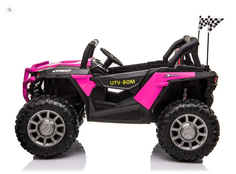 2-Seater 24V Electric Ride-On ATV Buggy with Magic Cars Remote Control for Kids