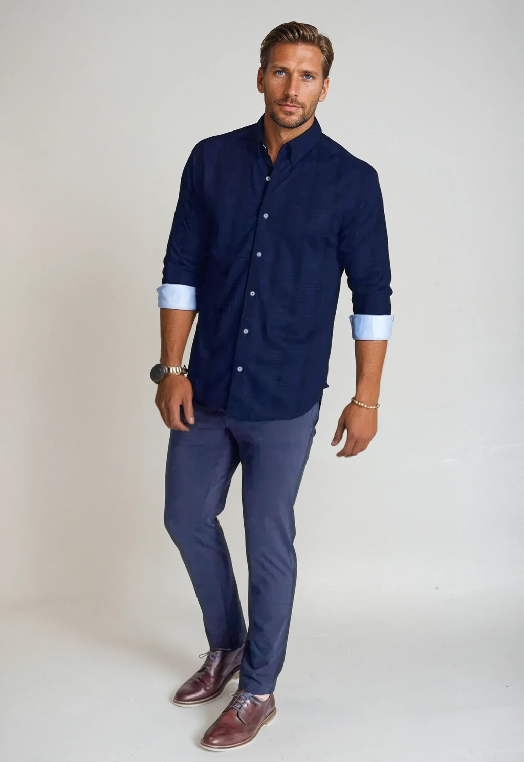 Moody Blues Plaid Long Sleeve Tech Shirt