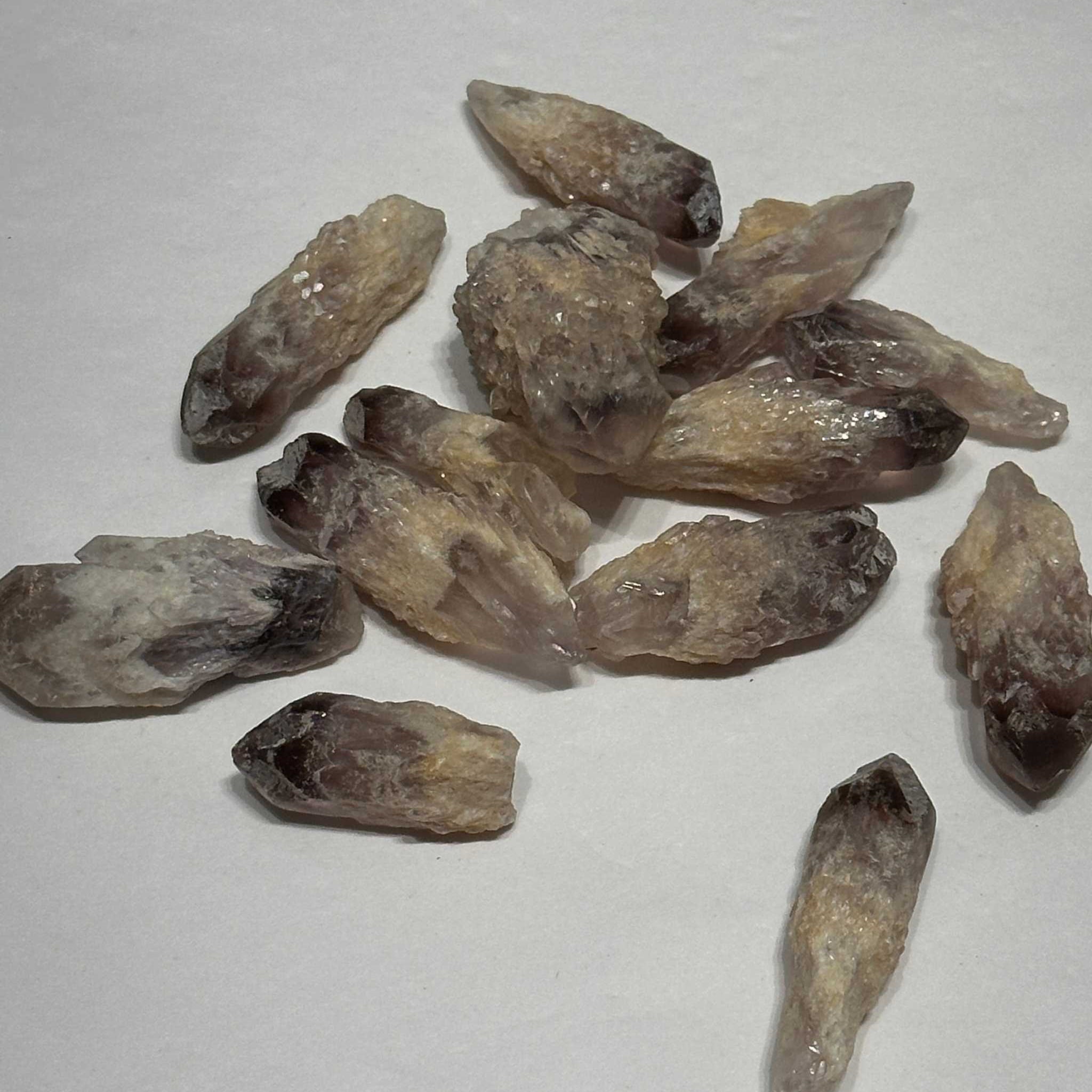 Ametrine Natural Rough Point Clusters Pocket Stone