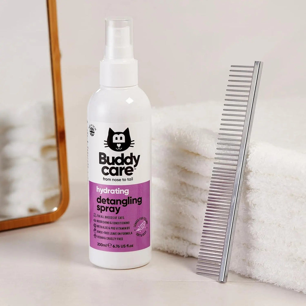 Cat Detangling Spray Matted Fur Remover Leave In Aloe B5 Smooth Coat Care