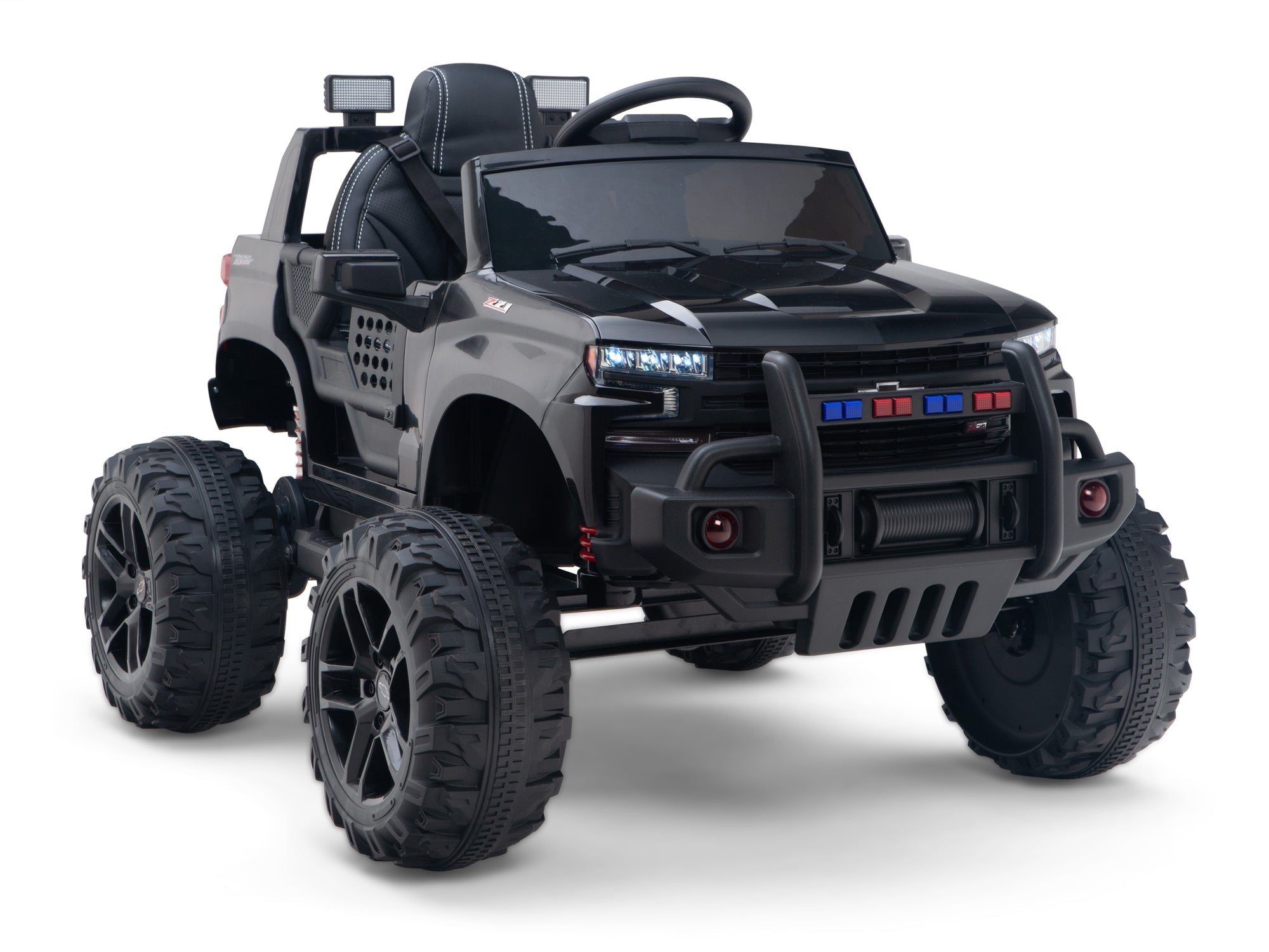 Chevy Silverado Monster Pickup Truck Ride On Toy Truck For Children W/Magic Cars® Wireless Parental Control