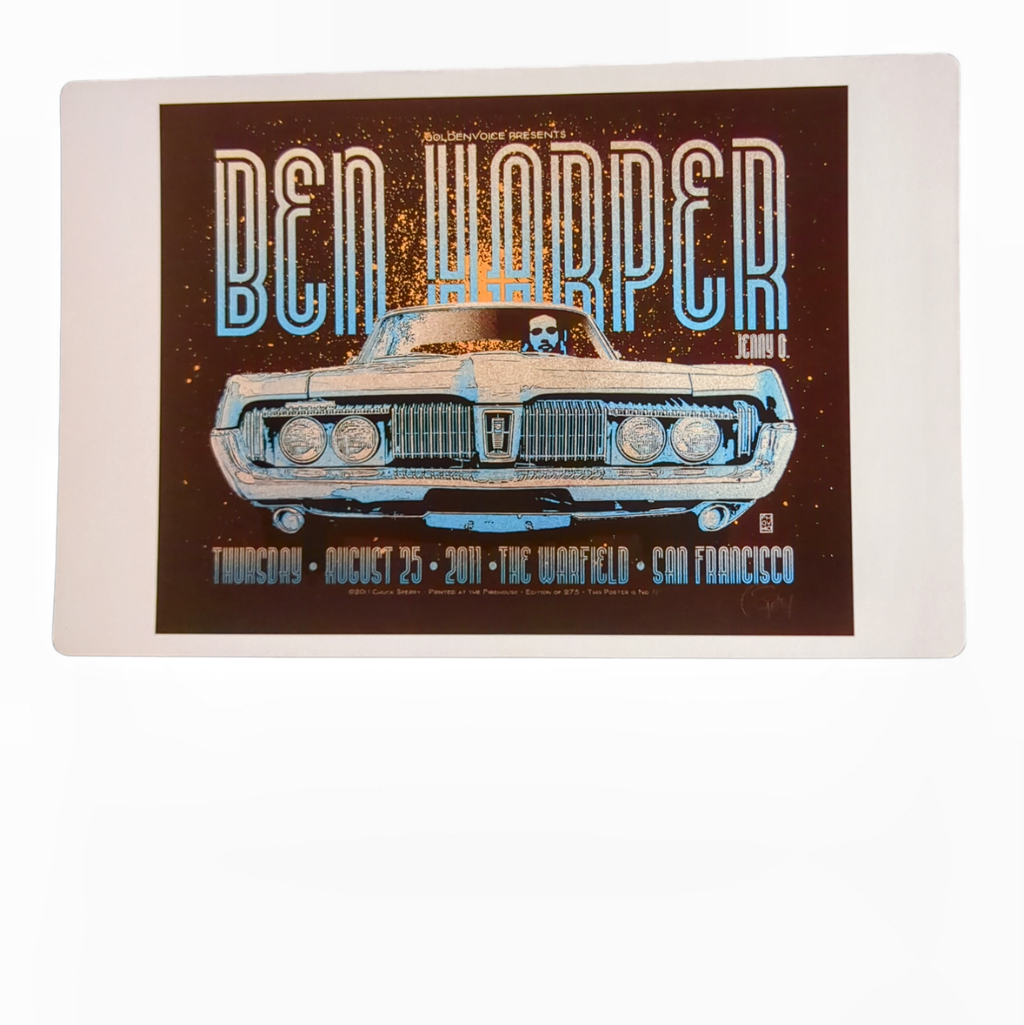 Chuck Sperry Ben Harper, San Francisco 2011 Art Card