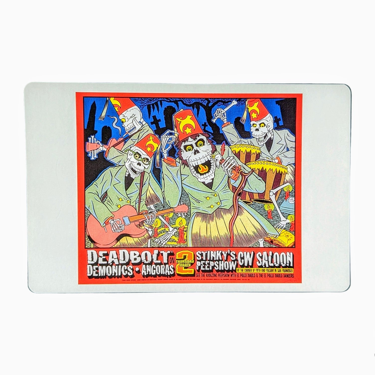 Chuck Sperry Stinky's Peep Show, San Francisco 2000 Art Card