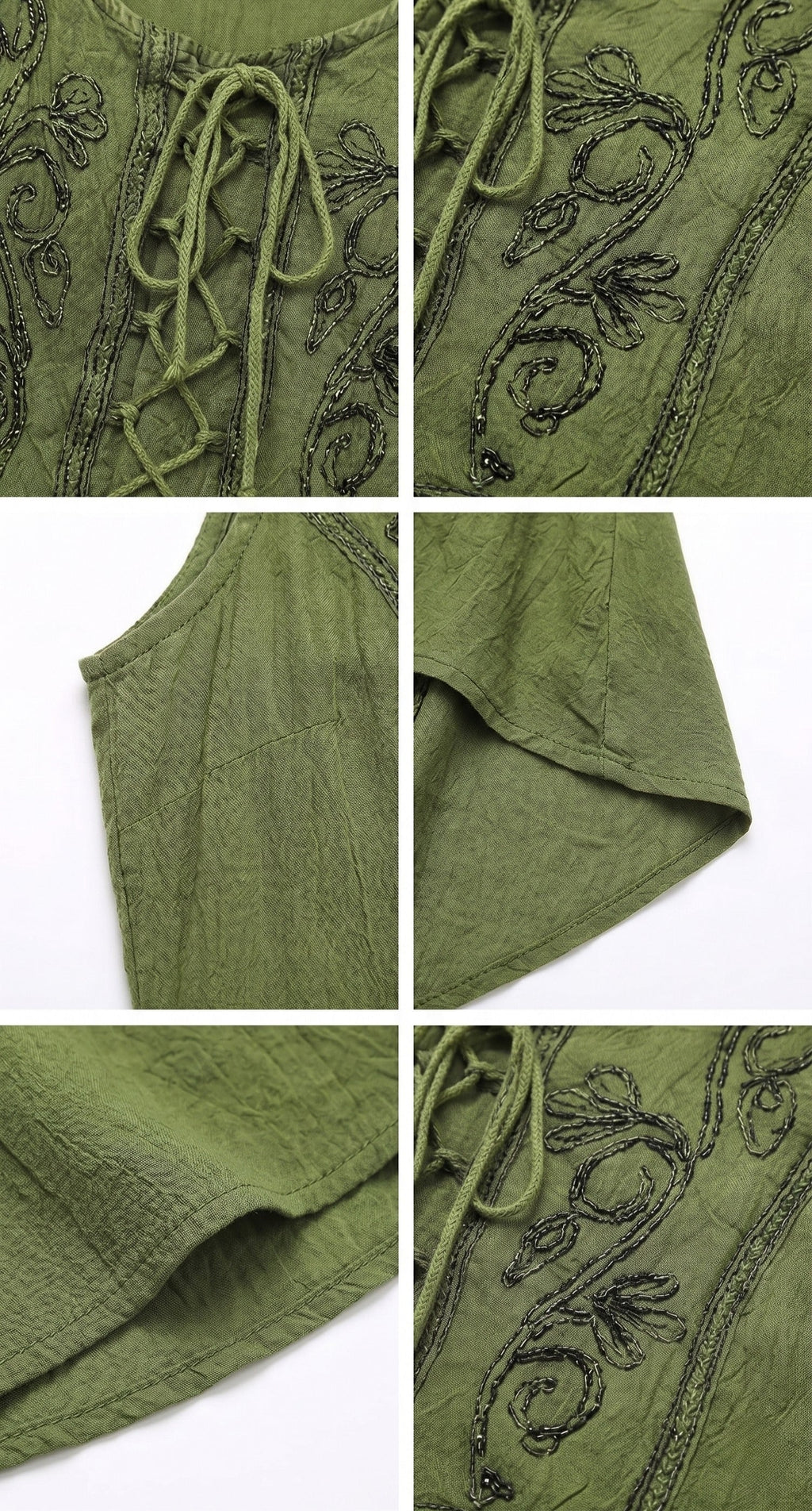 Sakkas Kevina Stonewashed Rayon Embroidered Dress