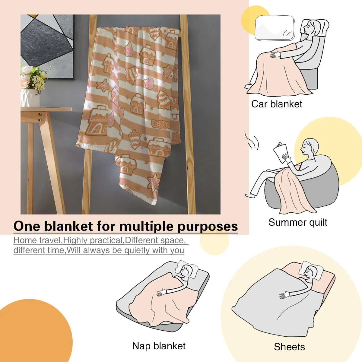 Gingerbread Cutie Soft Blanket