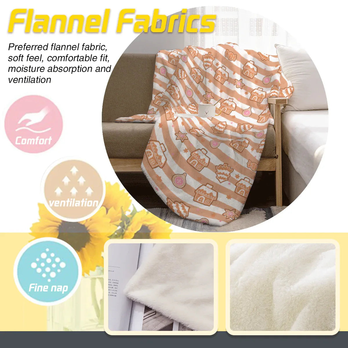 Gingerbread Cutie Soft Blanket