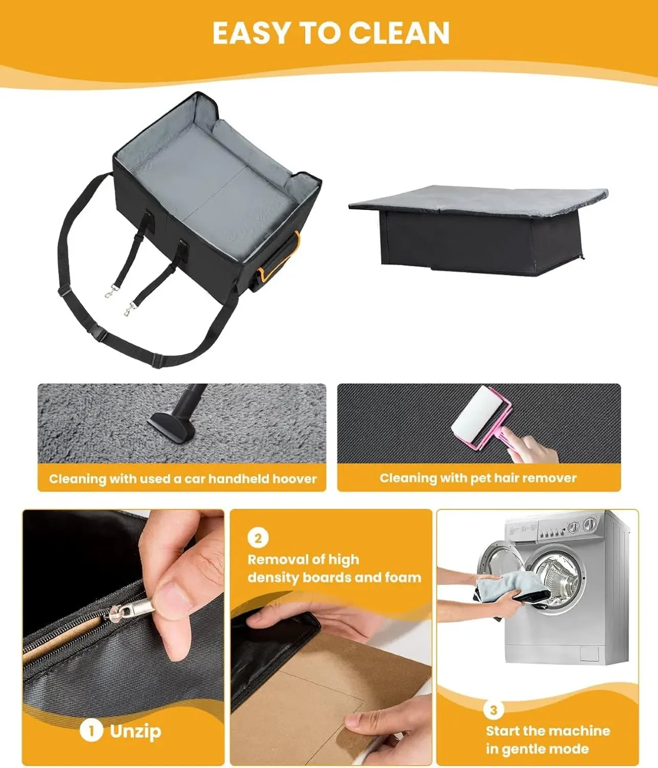 Elevated Dog Car Seat Booster for Safe & Comfortable Travel