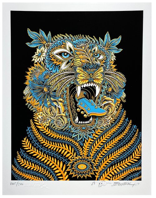 Emek “Carnival Tiger” Mini Print