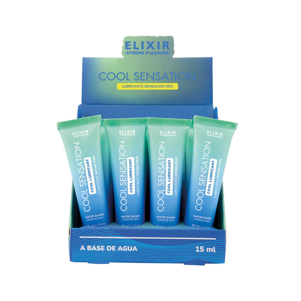 Elixir Cool Sensation Lubricant 15ml 0,5 Fl Oz 12 Pc Display