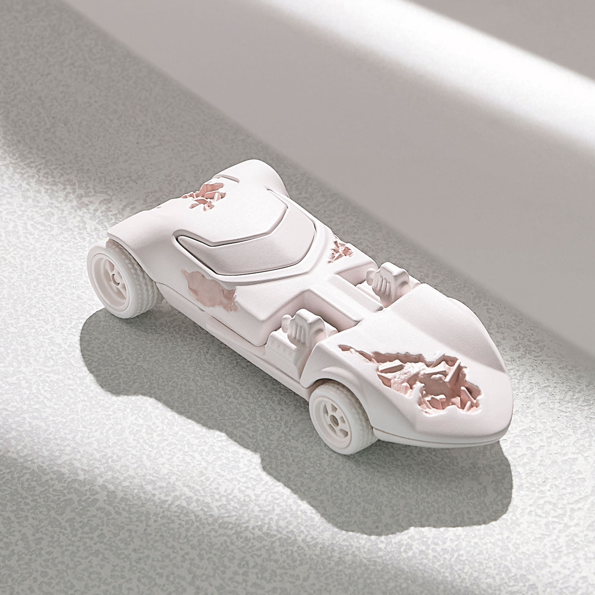 Daniel Arsham x Hot Wheels Eroded Twin Mill