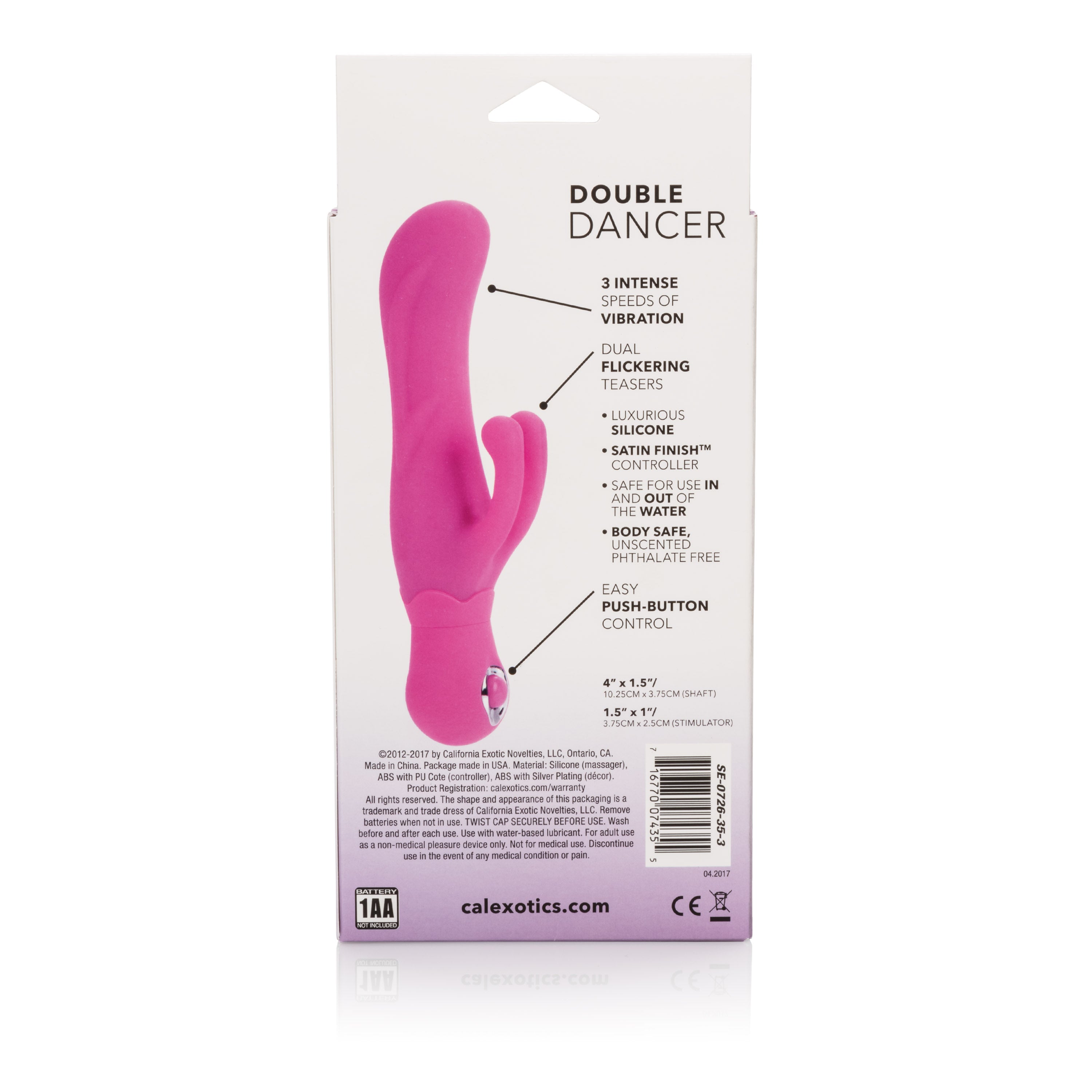 Posh Silicone Double Dancer Personal Massager - Pink