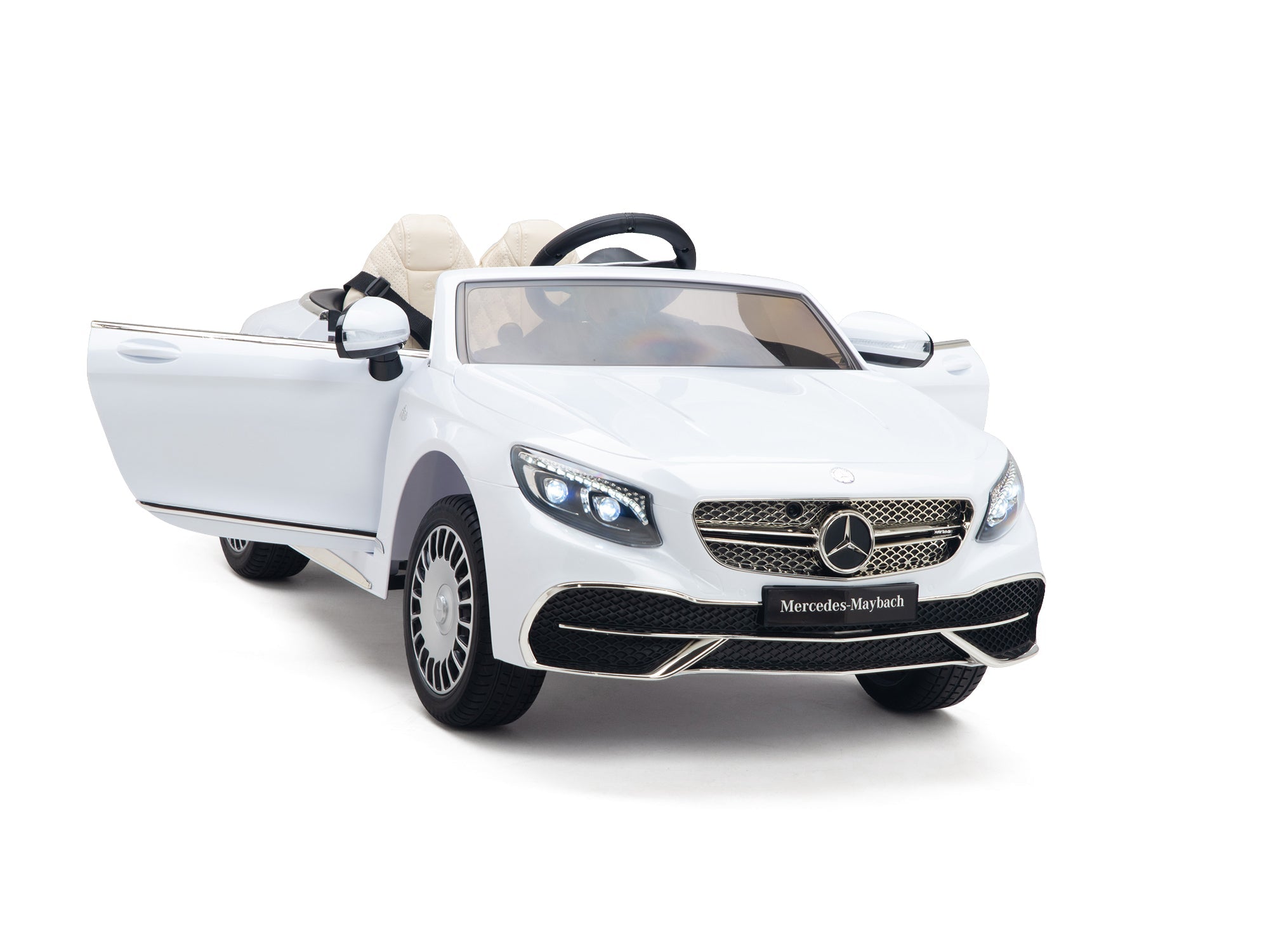 Pink Princess Mercedes Ride On Car For Girls W/Magic Cars® Wireless Parental Control