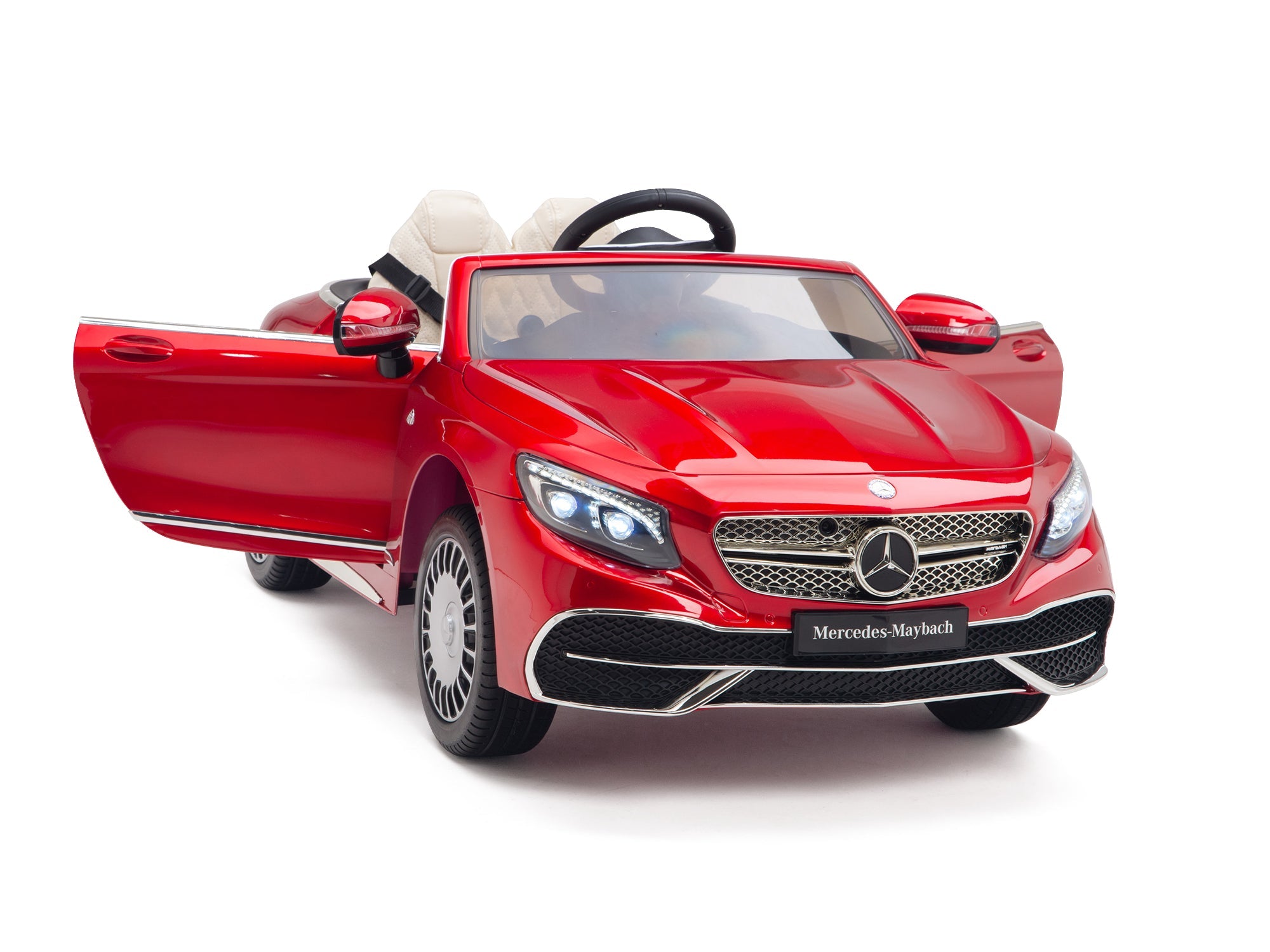 Pink Princess Mercedes Ride On Car For Girls W/Magic Cars® Wireless Parental Control