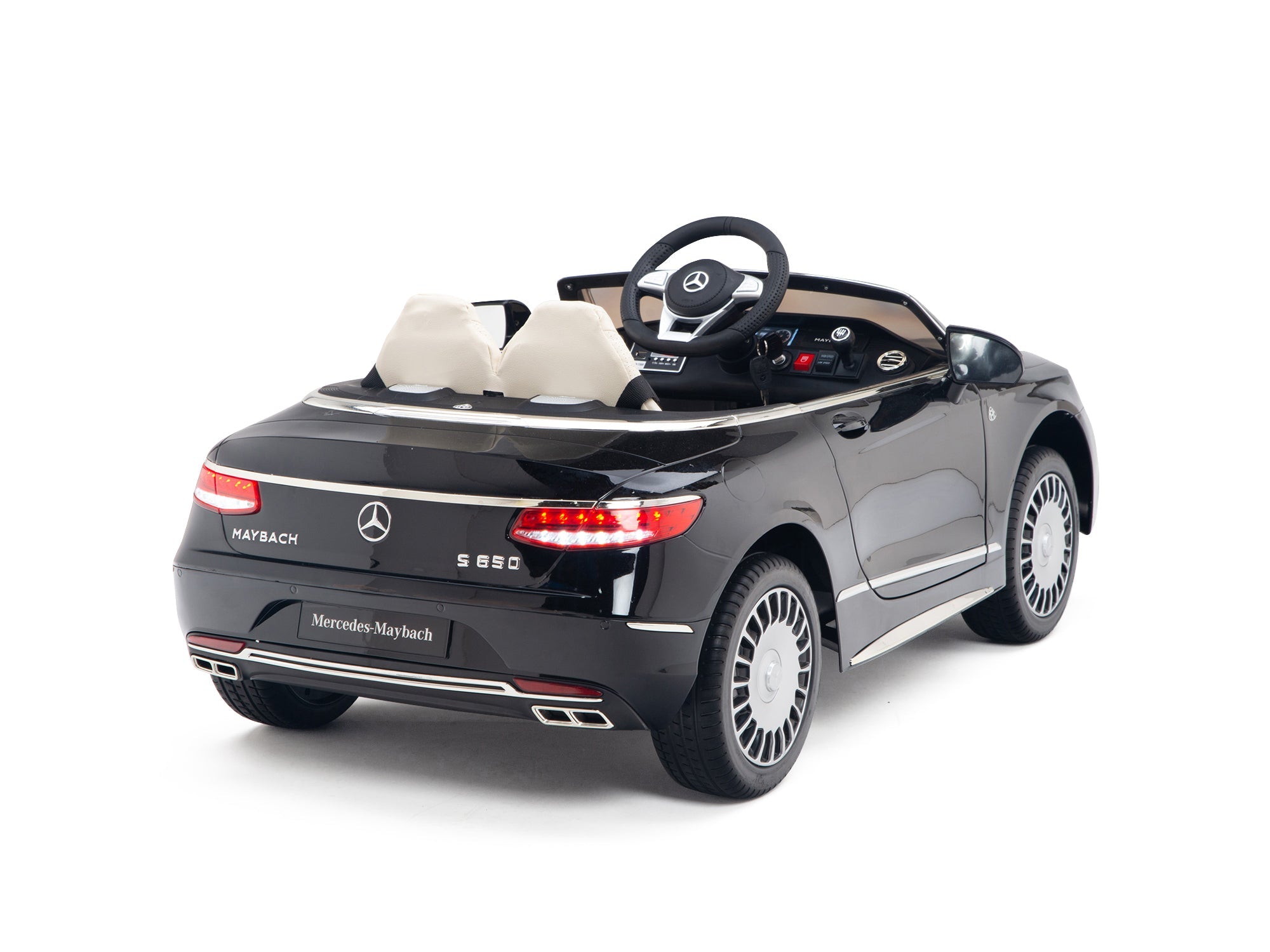 Pink Princess Mercedes Ride On Car For Girls W/Magic Cars® Wireless Parental Control