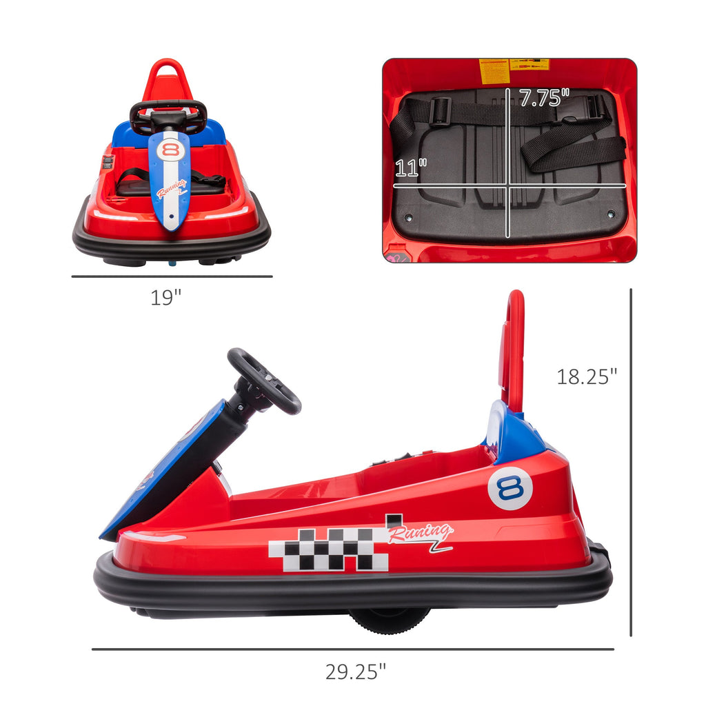 360° Rotating Electric Bumper Car for Kids - Fun Ride On Toy with 6V Battery