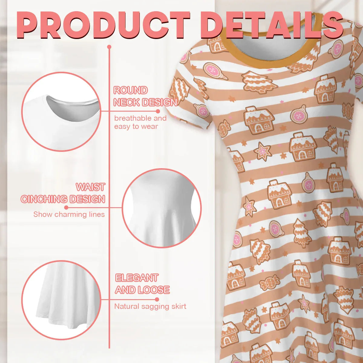 Gingerbread Cutie Play Dress