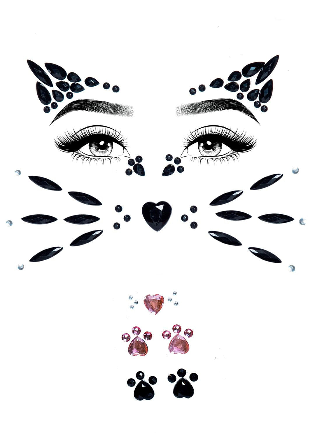 Wild Whiskers Face Jewels (One Size)