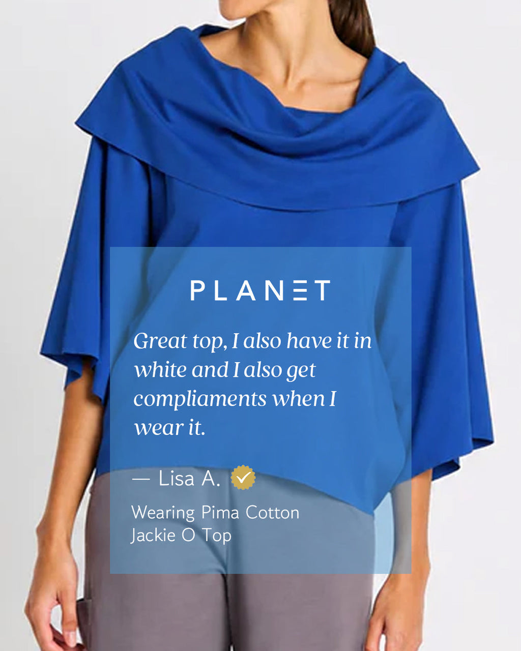 Pima Cotton Jackie O Top - Lava