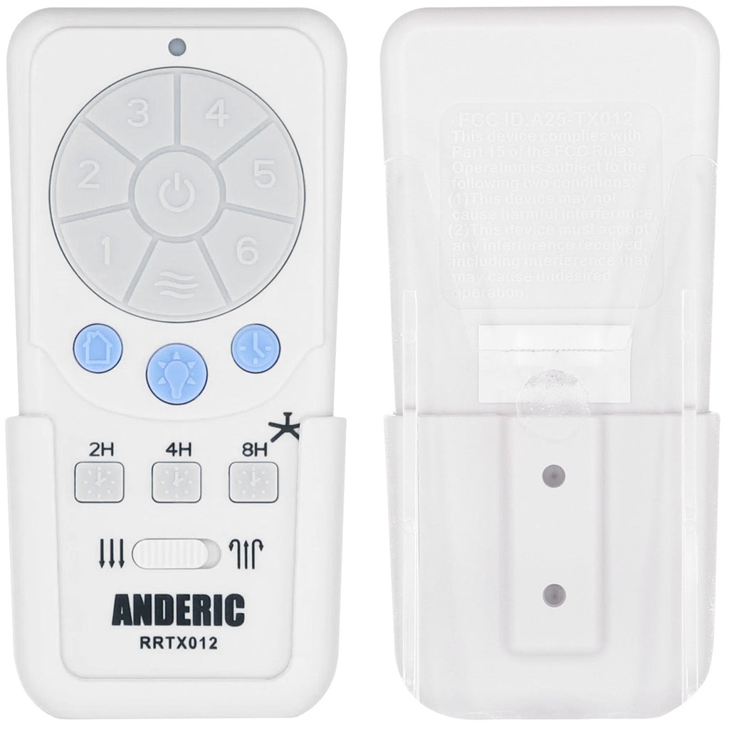 Anderic RRTX012 Replacement Ceiling Fan Remote Control for Harbor Breeze A25-TX012, A25-TX025