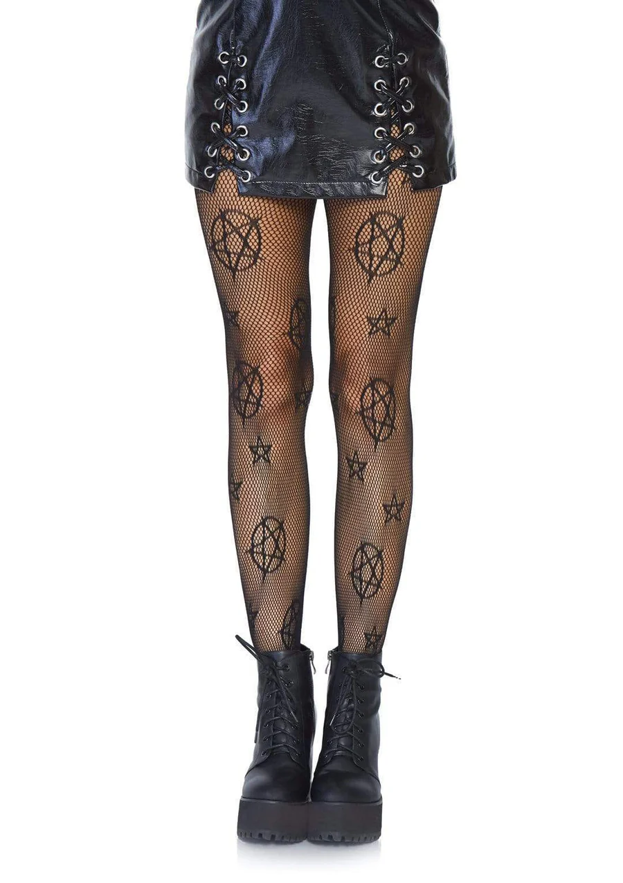 Occult Net Tights Black (OS)