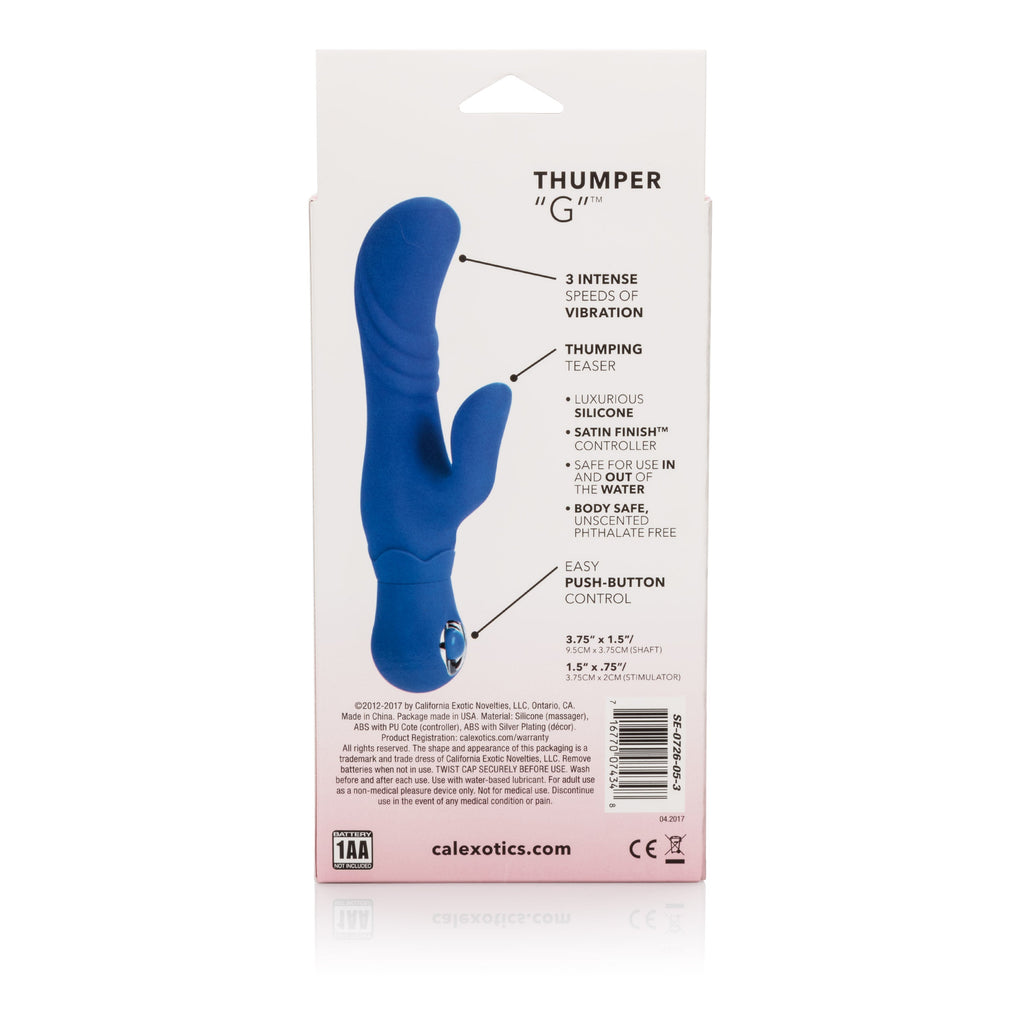 Posh Silicone Thumper G Personal Massager - Blue