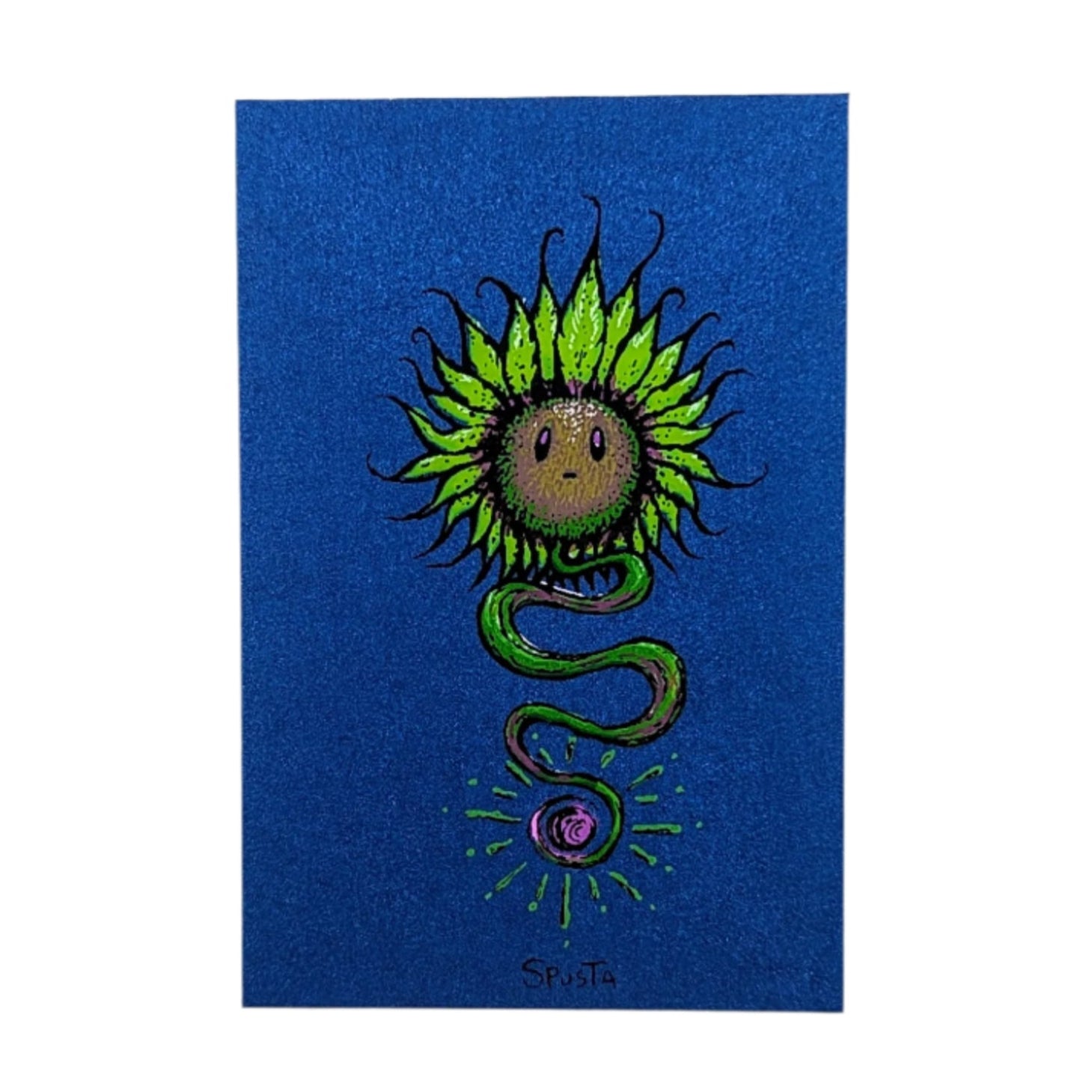Marq Spusta The Sunflower (Dark Blue Shimmer) Micro Print