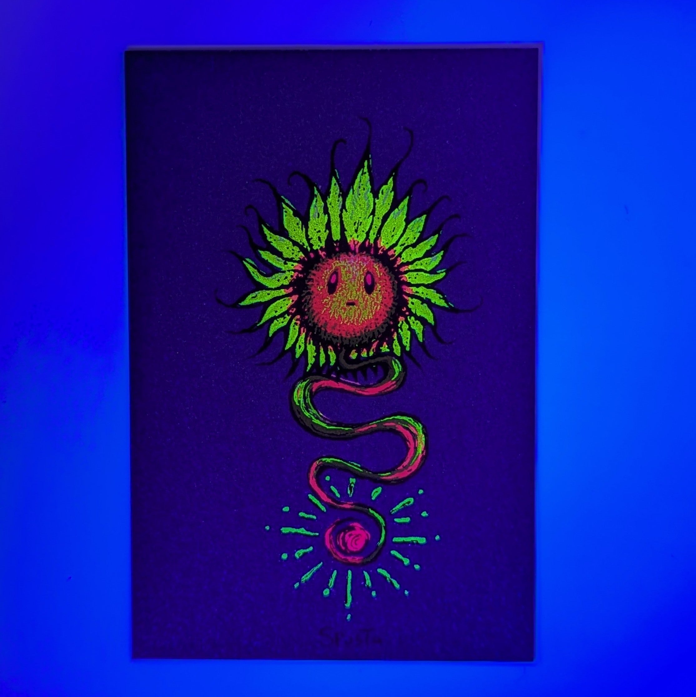 Marq Spusta The Sunflower (Dark Blue Shimmer) Micro Print