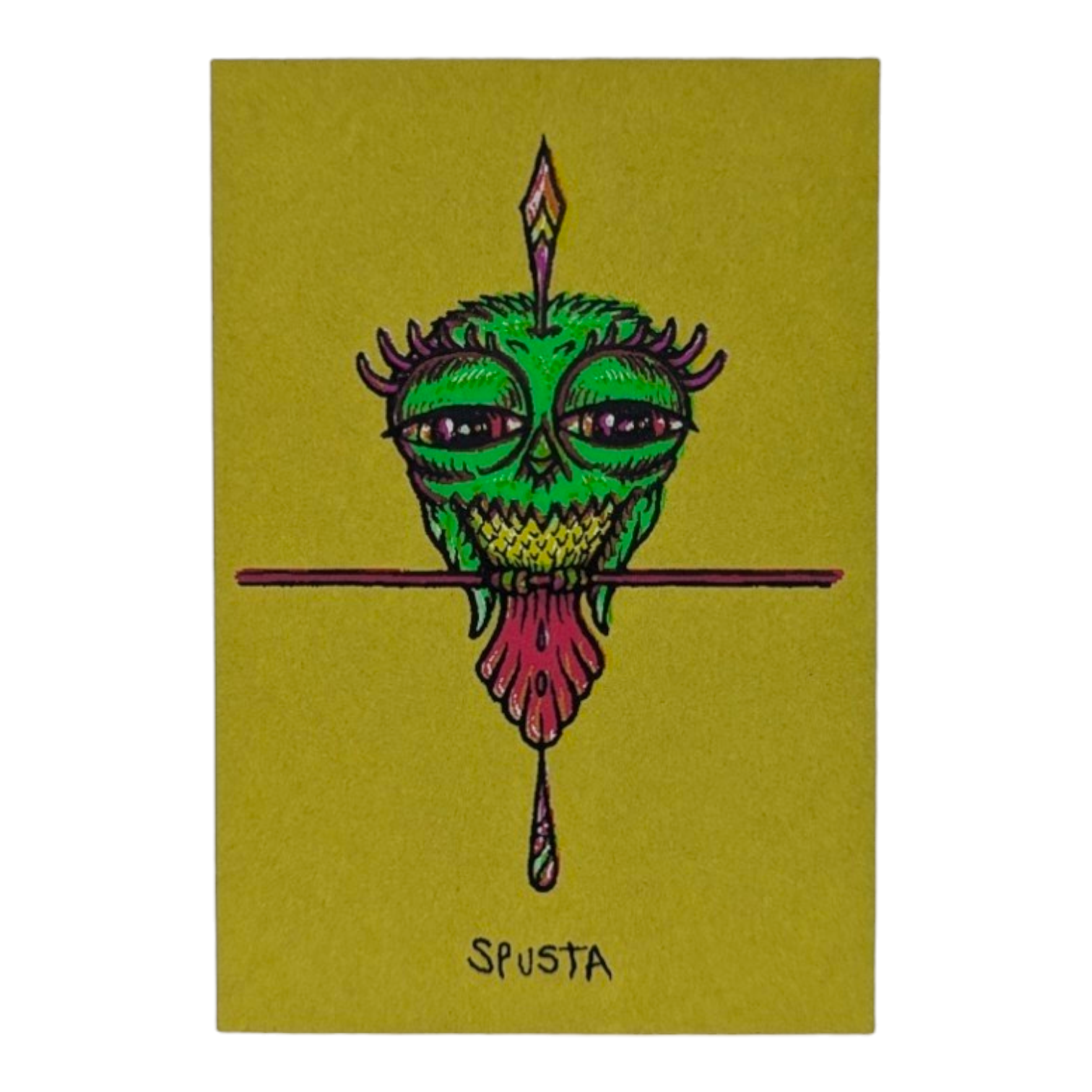 Marq Spusta Tweet (Chartreuse) Micro Print