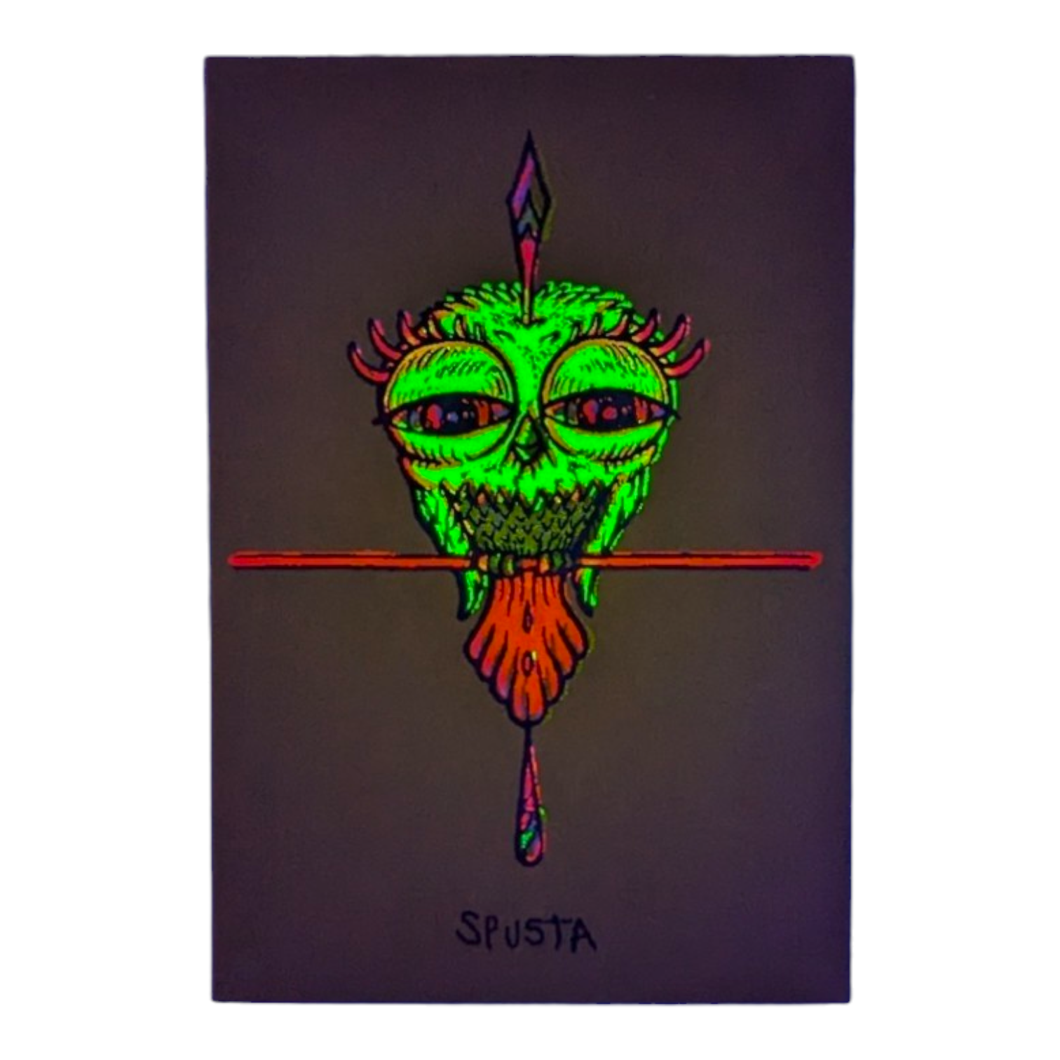 Marq Spusta Tweet (Chartreuse) Micro Print