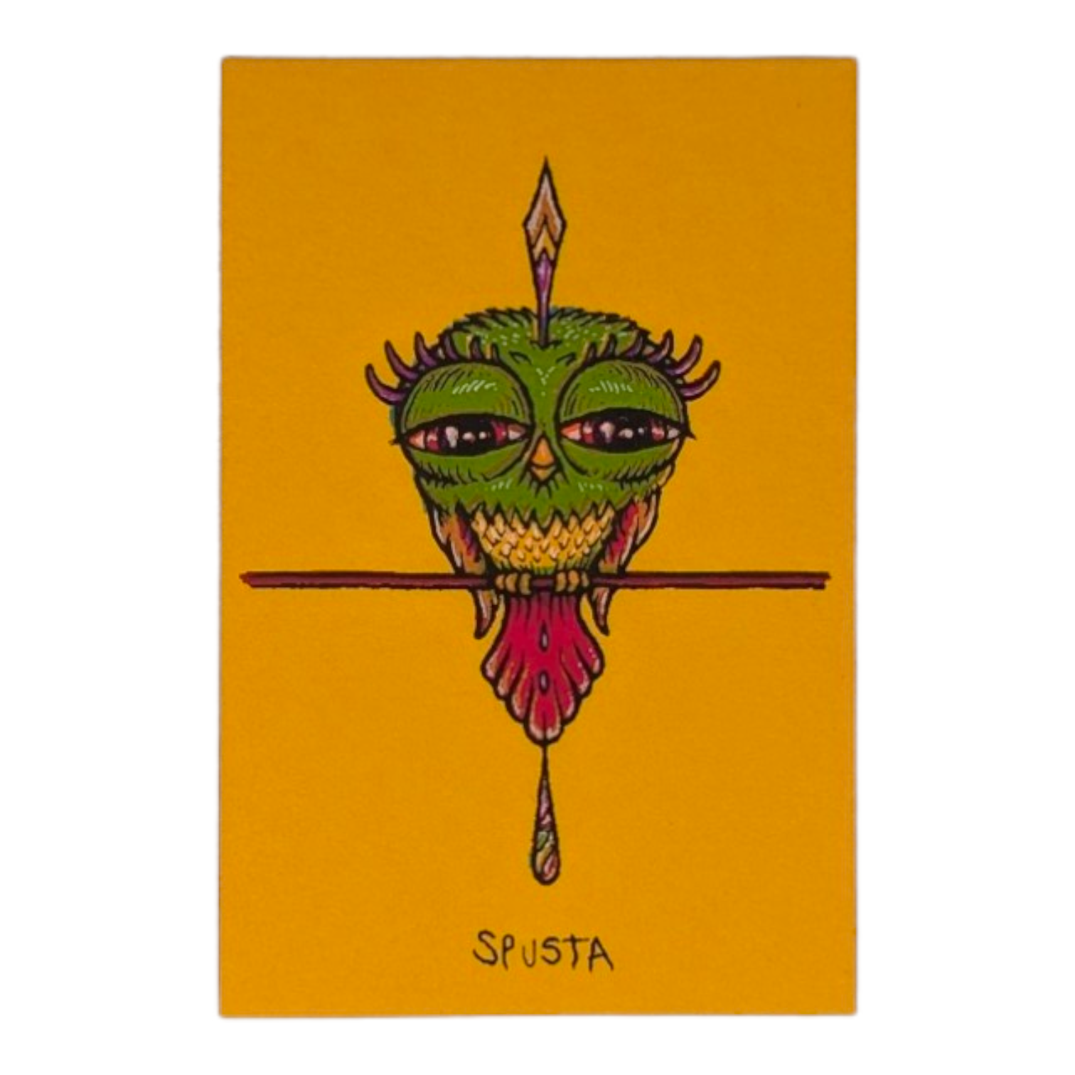 Marq Spusta Tweet (Flat Tangerine) Micro Print